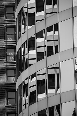 Black and White Abstract of Skyscraper 2