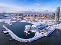 Milwaukee Skyline and Lakefront in Snow_2