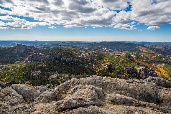Atop Black Elk Peak in the Black Hills, South Dakota