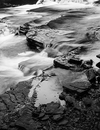 Waterfall in Black and White