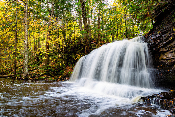 Rock River Falls in the Rock River Canyon Wilderness, Upper Peninsula of Michigan